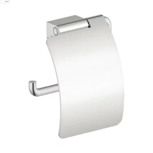Zen Toalettrullholder med deksel - Børstet Stål