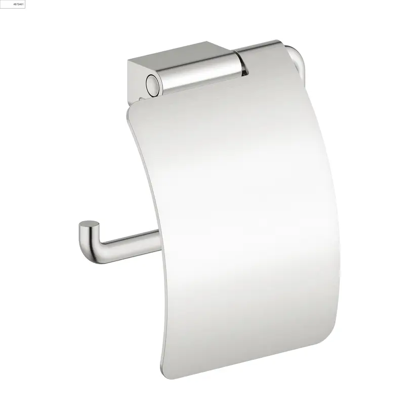 Zen Toalettrullholder med deksel - Børstet Stål