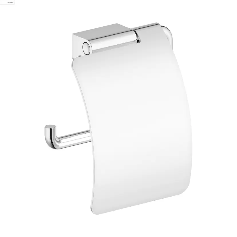 Zen Toalettrullholder med deksel - Krom