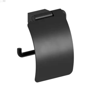 Zen Toalettrullholder med deksel - Sort Matt